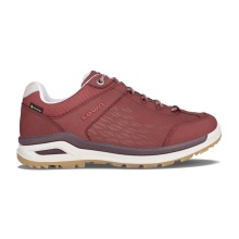 Lowa Hiking-Travel Shoes Locarno Low GTX (All-Terrain, Nubuck Leather, Waterproof) Redwood/Rose Women